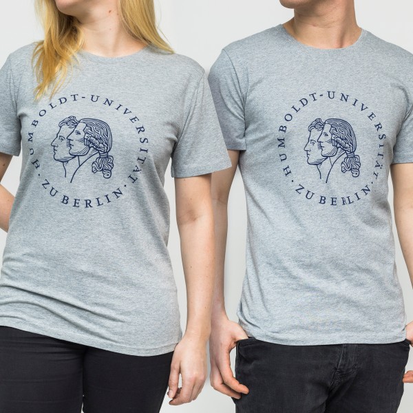 T-Shirt Siegel der Humboldt-Universität zu Berlin mit blauem Druck