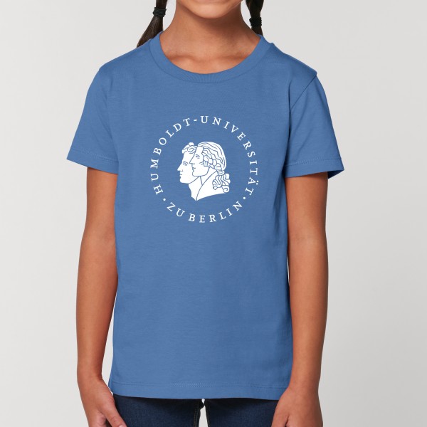 Kindert-Shirt in Bright Blue mit dem Siegel der Humboldt-Universität zu Berlin