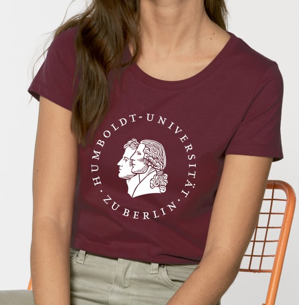 Damen-T-Shirt Siegel der Humboldt-Universität zu Berlin mit weißem Druck