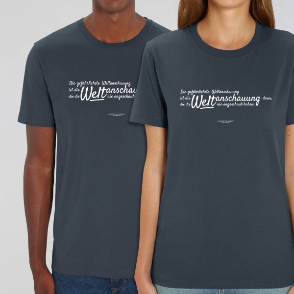 T-Shirt "Weltanschauung" - Zitat von Alexander von Humboldt