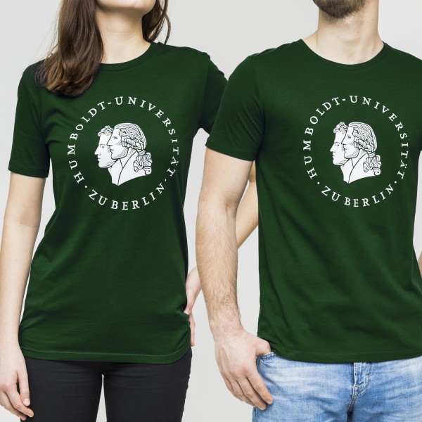 T-Shirt in Bottle Green mite dem Siegel der Humboldt-Universität zu Berlin