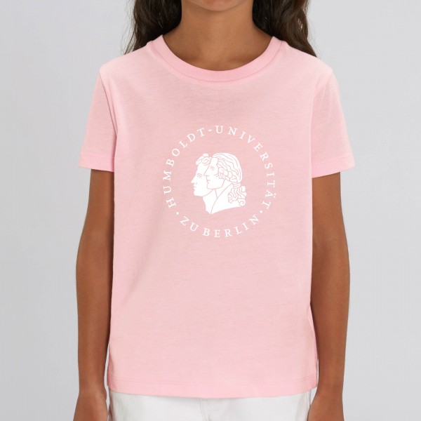 Kindert-Shirt in zartem Cotton Pink mit dem Siegel der Humboldt-Universität zu Berlin-Copy