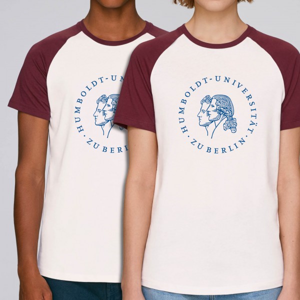 Baseball T-Shirt Siegel white/burgundy