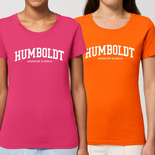 Damen-T-Shirt Campus-Collektion Humboldt-Universität – Orange und Raspberry
